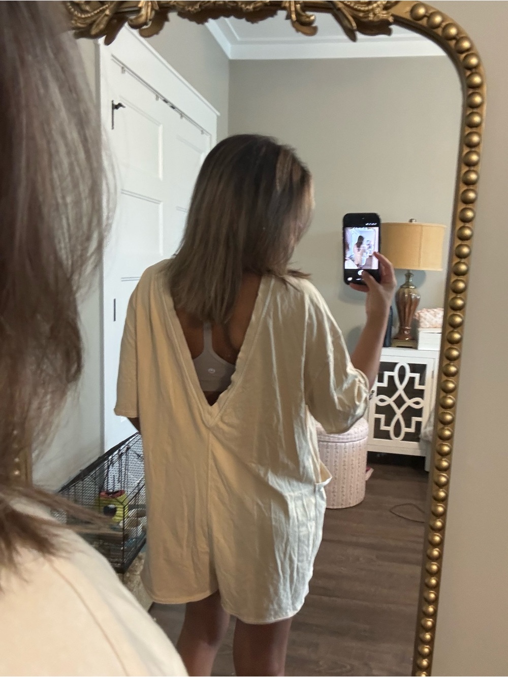 FREE PEOPLE Relaxed Cream Romper - Picture 3 of 5